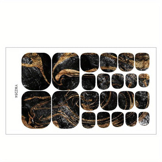 Starry Sky Toe Nail Stickers for DIY Manicure Lace YMZ235 YMZ264