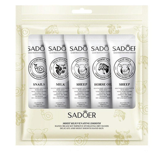 SADOER Hand Cream Gift Set For Women Girls 5 Pcs X 30g