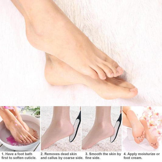 Stainless Steel Foot File Callus Remover - Professional Foot Scrubber