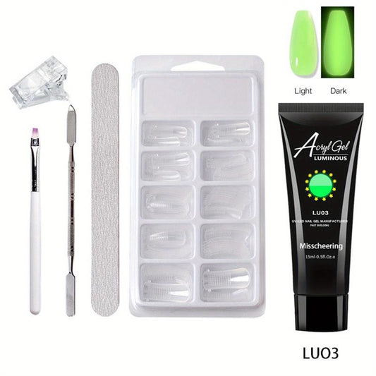 6-Piece Nail Art Extension Glue Set with Tools