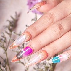 Japanese Nail Dried Flower Set 3D Flowers Full Of Star Petals DIY Nail Art
