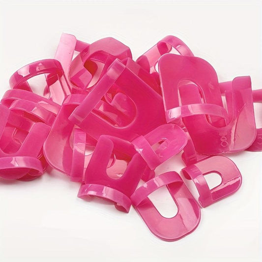 26pcs U Shape Nail Polish Protector Reusable Nail Covers Tools