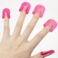 26pcs U Shape Nail Polish Protector Reusable Nail Covers Tools
