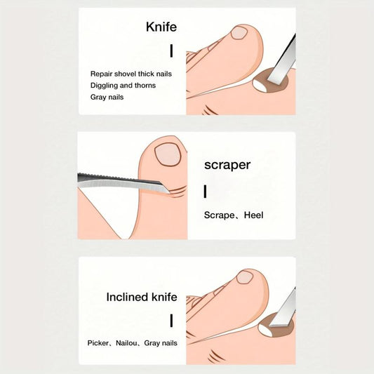 Steel Pedicure Scrapers Callus Remover Foot File Dead Skin Remover