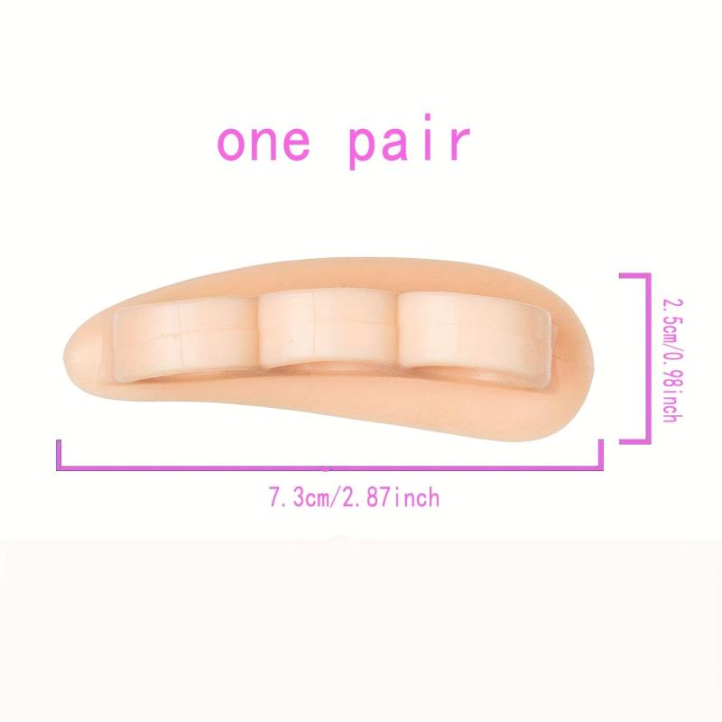 Gel Toe Straighteners With Separator Loops - Realign Bent Toes - Beige