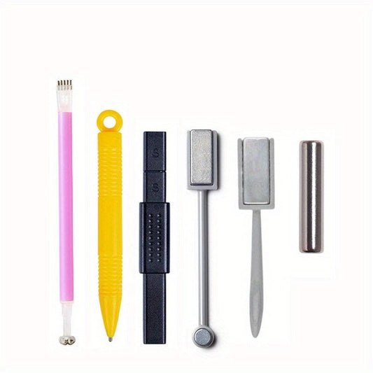 6 Pcs Nail Magnet Tool Set Cat Eye Gel Pen