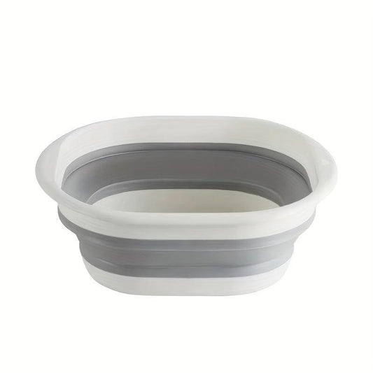 Portable Foldable Thick Wash Basin Travel Plastic Compression