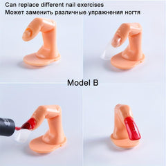 Flexible Practice Fingers for Acrylic Nails - Manicure Nail Art Training