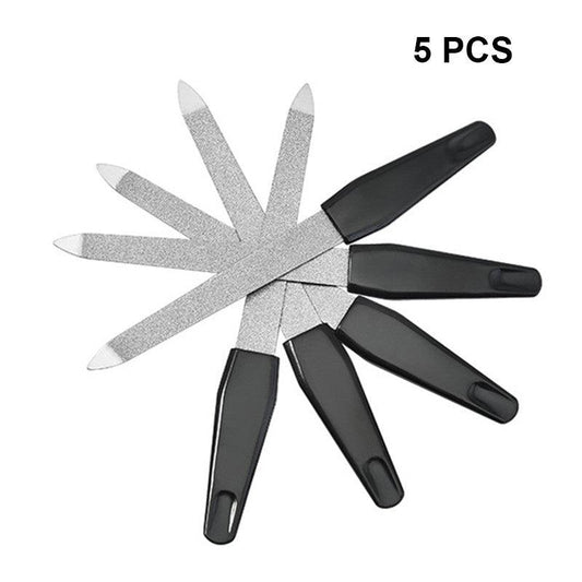 Metal Double-sided Nail File Manicure Pedicure Tool