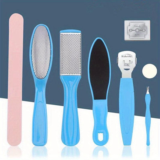 8-Pack Colossal Stainless Steel Foot File - Callus Remover for Smooth Skin