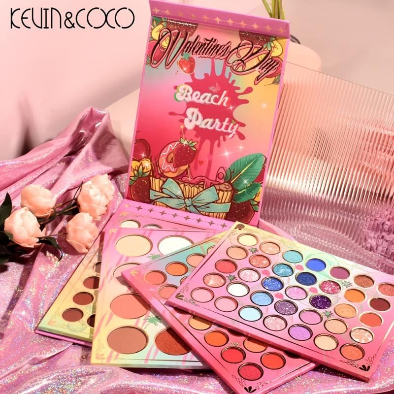 Anime Eyeshadow Plate - 4 Layers Rotating Highlight & Blush