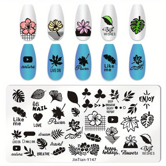 Stainless Steel Nail Stamping Plates Image Stamp Template Nails Printing Tool