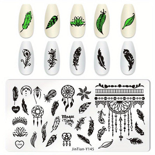 Stainless Steel Nail Stamping Plates Image Stamp Template Nails Printing Tool