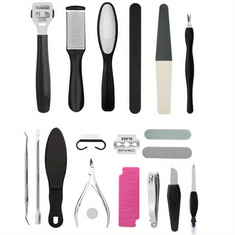 27pcs Pedicure Kit Professional Foot Care Set Dead Skin Callus Remover