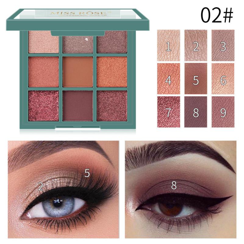 Pearly 8 Colors Matte Eyeshadow Palette Natural Waterproof Pigment