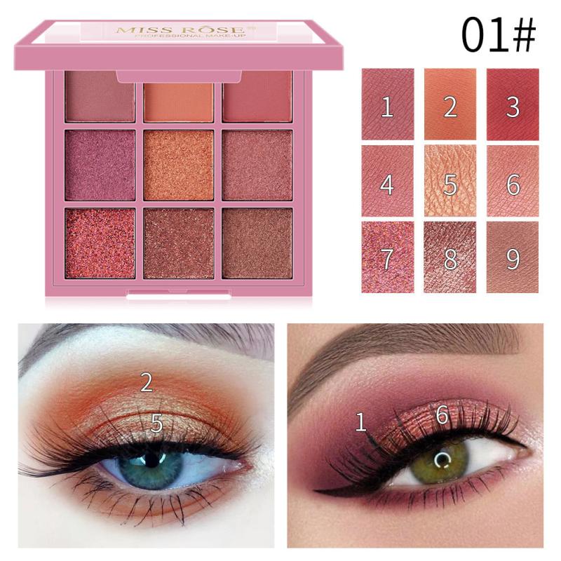 Pearly 8 Colors Matte Eyeshadow Palette Natural Waterproof Pigment