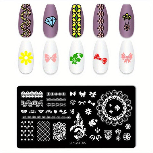 Stainless Steel Nail Stamping Plates for Creative Nail Art Designs