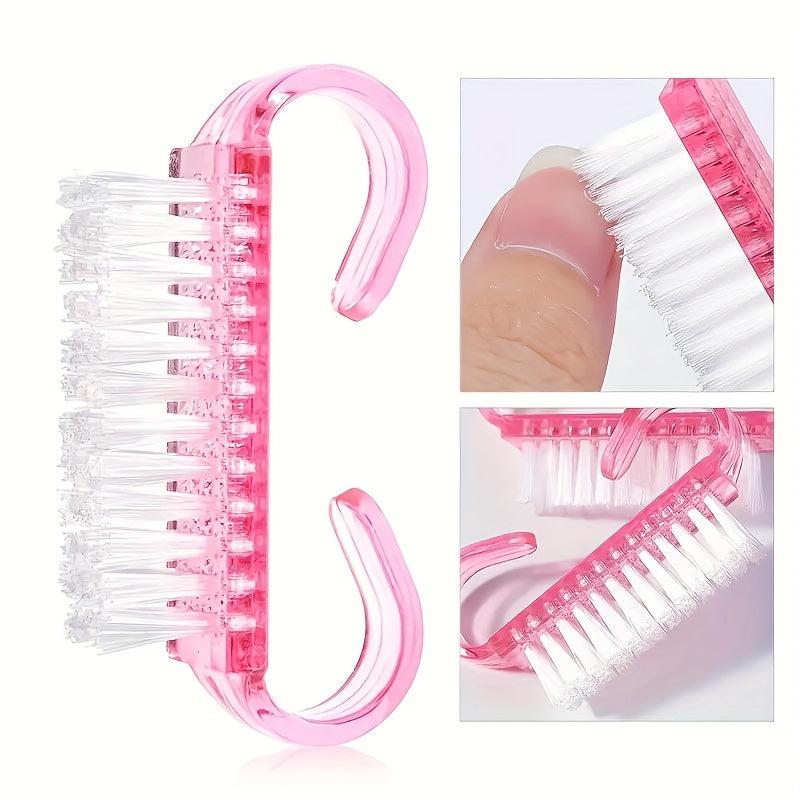 4Pcs Plastic Nail Art Cleaning Brush Manicure Pedicure Dust Remover Set