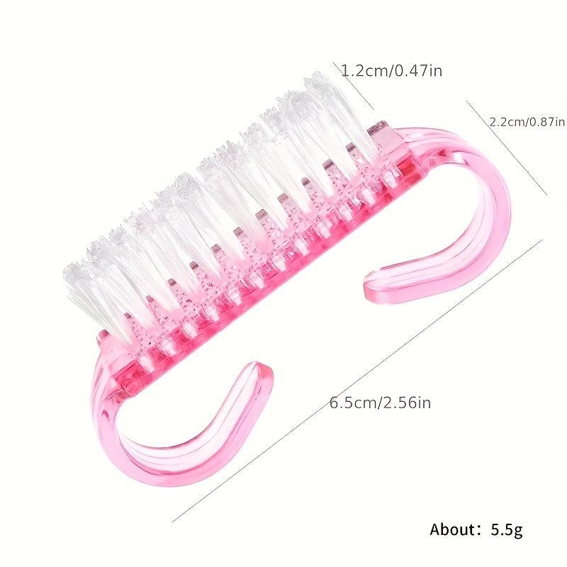 4Pcs Plastic Nail Art Cleaning Brush Manicure Pedicure Dust Remover Set