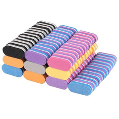 Colorful Double Sided Nail File with Sponge Sanding Blocks
