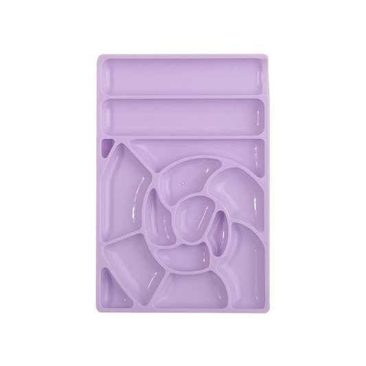 Plastic Mixing Paint Palette Makeup Palette Spatula Tool Nail Makeup Artist