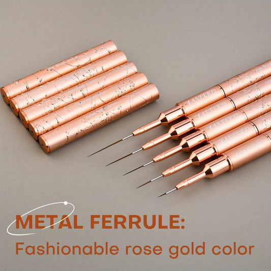 Fine Nail Art Brushes for Thin Lines Tiny Details and Delicate Coloring