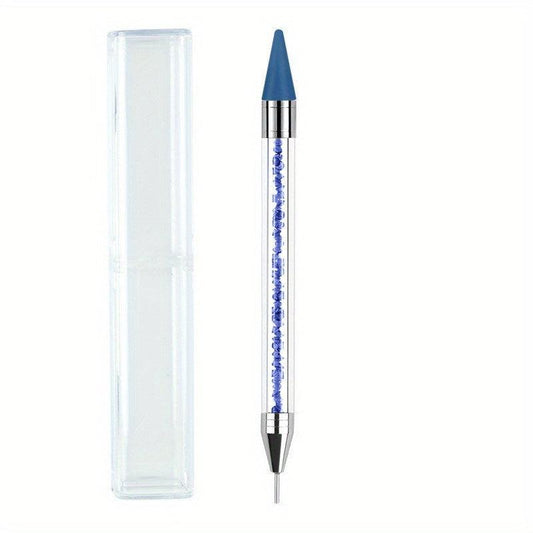Dual Ended Nail Rhinestone Picker Pen for DIY Nail Art