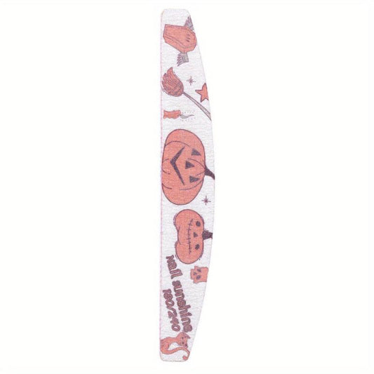 Halloween Printed Scrub Nail File Washable Double Sided Nail File