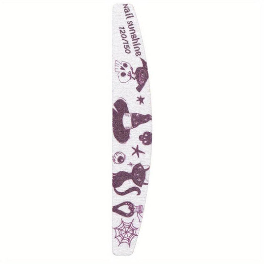 Halloween Printed Scrub Nail File Washable Double Sided Nail File