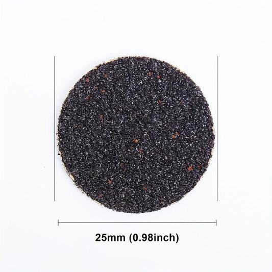 100pcs 25mm Pedicure File Replacement Sandpaper Wheel Foot Rasp File