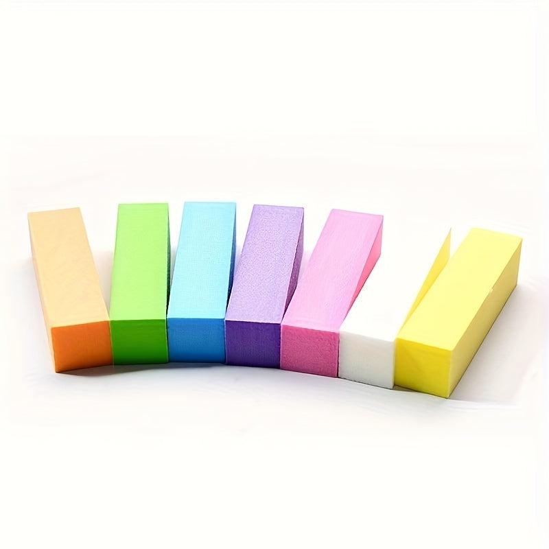10pcs Double Side Nail Files Buffer Washable Buffing Sanding File Sponge
