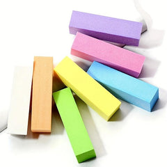 10pcs Double Side Nail Files Buffer Washable Buffing Sanding File Sponge