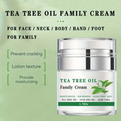 Tea Tree Cream for Face Neck Body Hand Foot