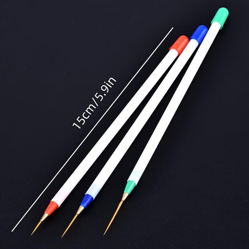 Soft Headed Nail Art Brushes Set for Gel Manicures