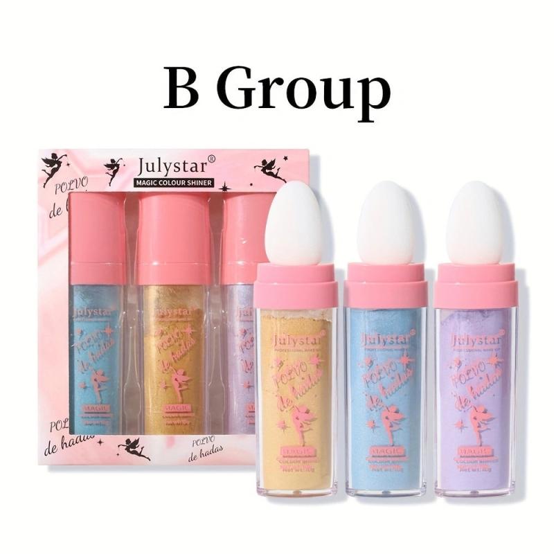 3pcs Set Natural Highlighting Powder for Face and Body