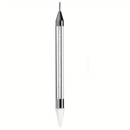 Double Ended Dotting Pen with Drill Remover and Crystal Dotting Needle
