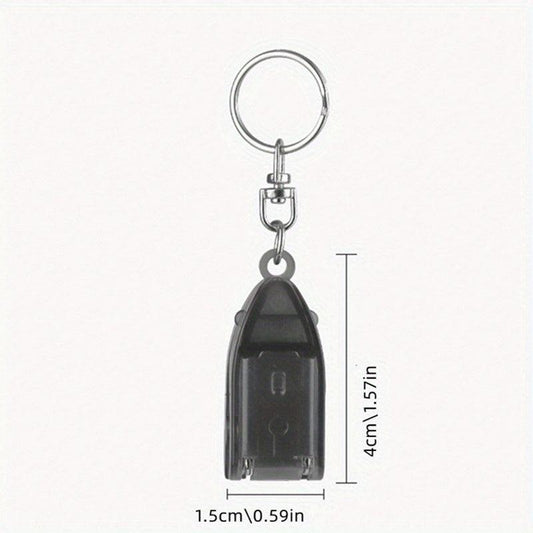 Mini Stainless Steel Foldable Nail Clippers Cutter Keychain Silvery