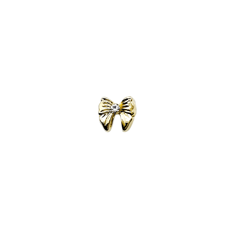 10pcs Alloy Rhinestone Nail Charms 3D Bow Nail Art Jewelry Decoration