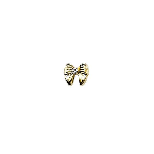 10pcs Alloy Rhinestone Nail Charms 3D Bow Nail Art Jewelry Decoration