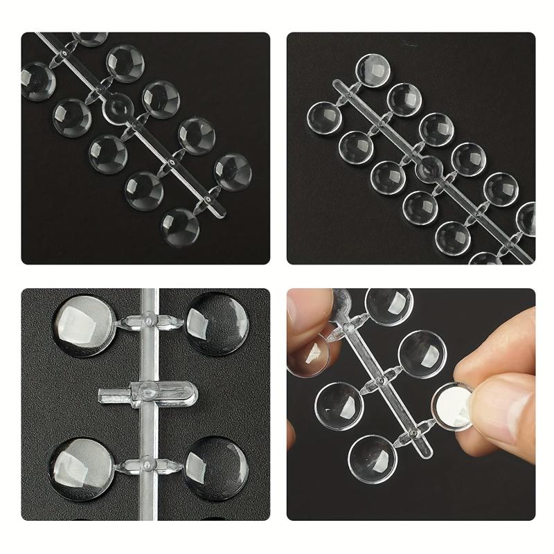 120 pcs Transparent Nail Art Display Tips for Training and Practicing