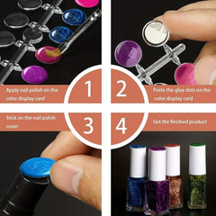 120 pcs Transparent Nail Art Display Tips for Training and Practicing