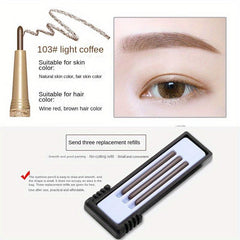 Waterproof Eyebrow Pencil Natural Color Replacement Core Slim Head