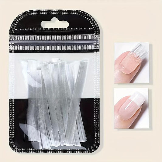 10 Pcs Fiberglass Nail Extension Silk Material False Nails Manicure Salon Tool