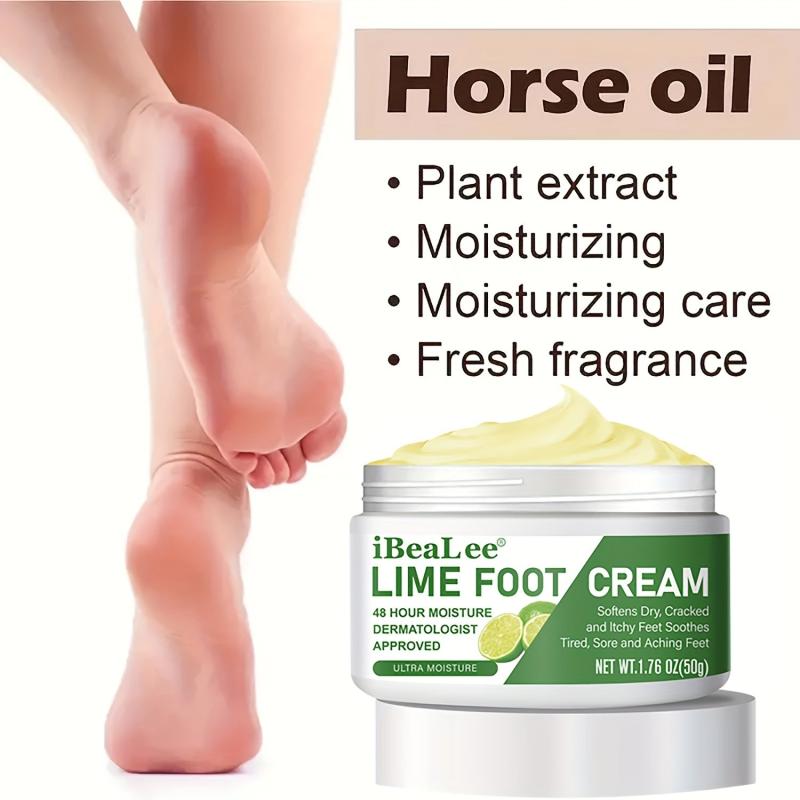 Intensive Lime Foot Cream for Dry Rough Cracked Feet, Heel Callus & Corn Remover