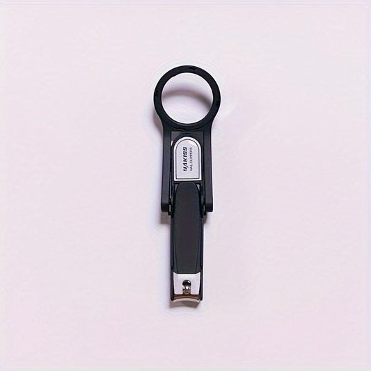 Smart Nail Clipper with Magnifying Glass - Heavy Duty Nail Cutter for Seniors