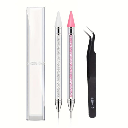 Rhinestone Picker Dotting Pen Dual Ended Diamond Painting Wax Pencil