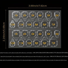 1200pcs Waterproof Double Sided Adhesive Tabs Nail Sticker