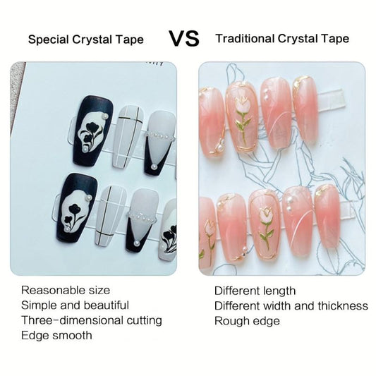 Double Sided Adhesive Nail Stickers Tape - 24 Stickers Set