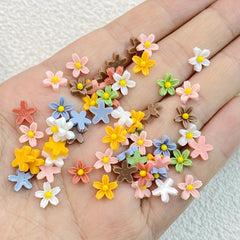 100pcs Mini Resin Cherry Blossoms Nail Art Decoration 3D Charms