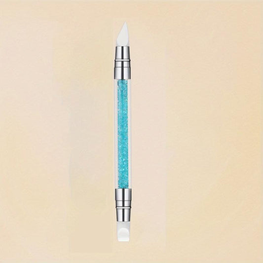 Double Headed Silicone Nail Polish Carving Pen 5 Colors